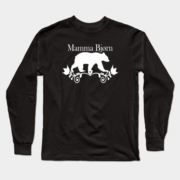 Norway Mamma Bear Long Sleeve T-Shirt by VikingHeart Designs